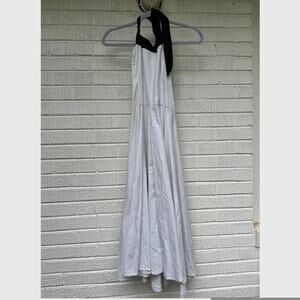 Handmade Retro Polka Dot Halter Swing Dress